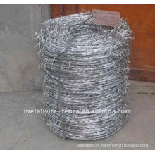 Galvanized Barbed Wire Used As Security Fence Manufacturer